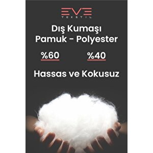 2 Adet Pollycotton Silikon Yastık 50 X 70 Cm 900 Gr