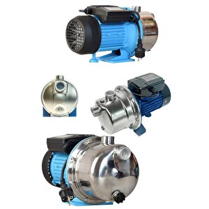 Tam Bakır Sargı Ve Metal Dişli Pervane Sistemli Paslanmaz Jet Motor 1hp Motor Gücü Çelik Gövde