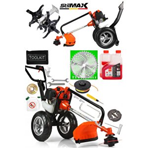 Stilmax Mini Çapalama Makinesi Ve Tekerlekli Ot Biçme Tırpan Seti  Dayanıklı, Güçlü Ve Verimli Çözüm