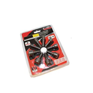 9 Parça Manyetik Somun Adaptörü Bits Lokma Adaptörü Seti 5-6-7-8-9-10-11-12-13 Mm Cıvata Somun Lokma Bits Adaptör