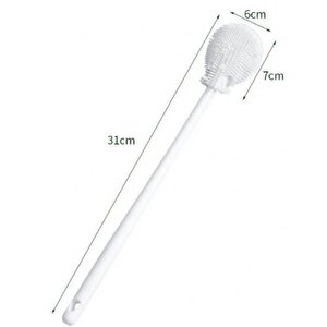 30 Cm Kavanoz Biberon Temizleme Fırçası Nargile Temizleme Fırçası Silikon Biberon Fırçası