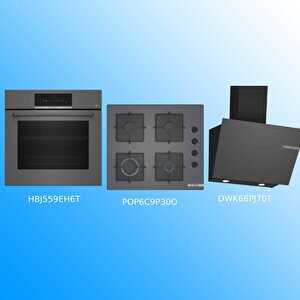 Antrasit 3 Lü Ankastre Set(hbj559eh6t-pop6c9p30-dwk66pj70t)