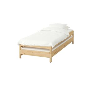 Yavrulu Karyola Ahşap Karyola Sedir Montessori Yatak Organik Unisex 100x200 cm