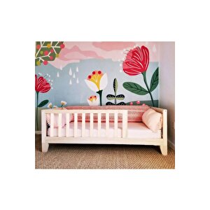 Montessori Yatak  Çatısız Kalın Ayaklı Model 70x200 cm