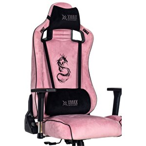 120 Kg Strong Carrier Maximus Içten Ekstra Visco Minderli Pembe Kumaş Oyuncu Koltuğu