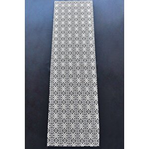 Çiçek Desen Krem Runner 40x140 Cm