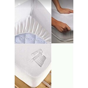 Beyaz Micro Fitted Sıvı Geçirmez Yatak Koruyucu Alez