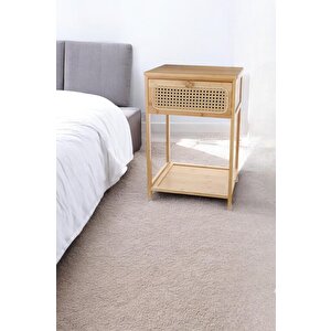 Bambu 2 Raflı Çekmeceli Oturma Odası Ve Yatak Odası İçin Raflı Rattan Komodin R/3 Jw-23000 C1-1-289