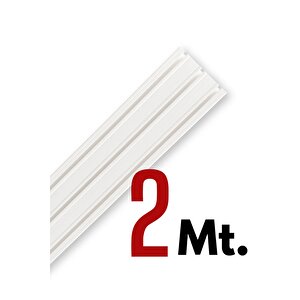 Tümray 3 Raylı Korniş Perde Rayı Kaliteli Sağlam Ambalaj 2 Metre