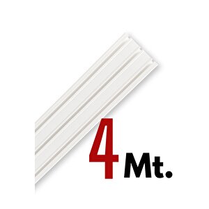 Tümray 3 Raylı Korniş Perde Rayı Kaliteli Sağlam Ambalaj 4 Metre