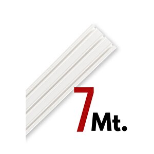 Tümray 3 Raylı Korniş Perde Rayı Kaliteli Sağlam Ambalaj 7 Metre