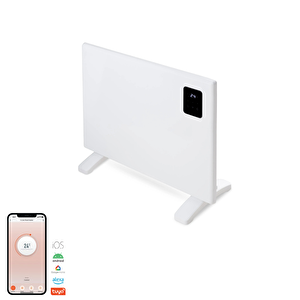 Elektrikli Konvektör Panel Isıtıcı Wifi 750 Watt Beyaz