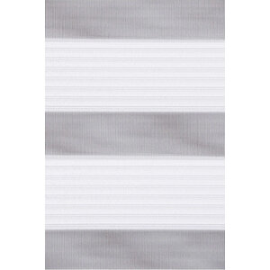 Beyaz Geniş Plise Stor Zebra Perde Oygusuz 120x200 cm