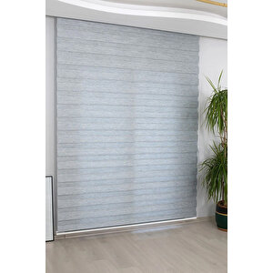 Gri̇ Bambu Zebra Stor Güneşli̇k Perde