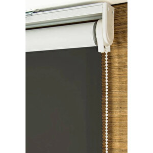 Antrasi̇t Blackout Stor Perde Güneş Geçi̇rmez Perde Zebra 180x220 cm