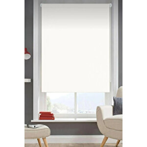 Düz Stor Beyaz Perde Beyaz Güneşlik Stor Perde 110x200 cm
