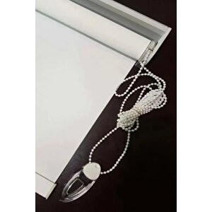 Düz Stor Beyaz Perde Beyaz Güneşlik Stor Perde 190x200 cm