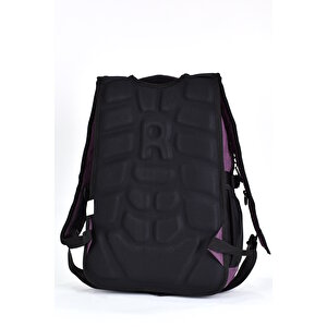 Elatae Unisex Ortopedik Çok Gözlü Günlük Seyahat Okul Sırt Çantası Mor 2238