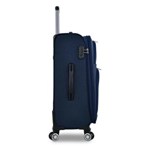Ultra Light Kumaş Unisex Orta Boy Valiz Lacivert Fsl010