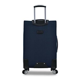 Ultra Light Kumaş Unisex Orta Boy Valiz Lacivert Fsl010