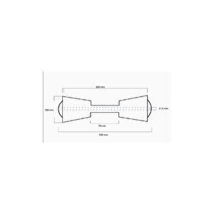 Poli̇üretan Orta Makara Takozu 22cm Mavi̇
