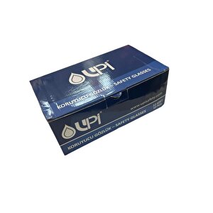 Upi̇ Safety Spor Koruyucu Gözlük Şeffaf 12 Adet
