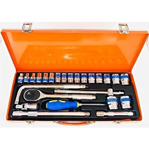 25 Parça 1/2 Lokma Seti̇ Chrome Vanadi̇um Parlak