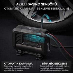 Noco Air10 12volt 60 Psi Ayarlanabilir Dijital Basınç Göstergeli Profesyonel Lastik Şişirme Pompası