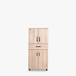 Çok Amaçlı 14028 St Dolap Carmen Model Hard Parlak Suntalem 150cm 4raf Demonte El Yapım