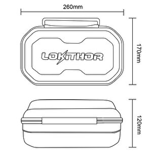 Lokithor Case003 J Serisi Akü Takviye Cihazları İçin Taşıma Çantası