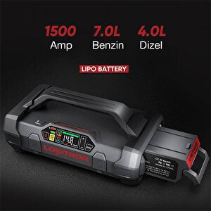 Lokithor Lipo 14.8volt Li-polimer 1500a Takviye Gücü Apartx Ile Uyumlu Yedek Akü