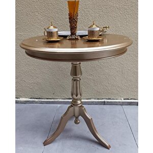 Fiskos Eko 90501 Baba 3 Kayın Ayak 60 Cm Hareketli Mdf Tabla Parlak Gold El Yapım