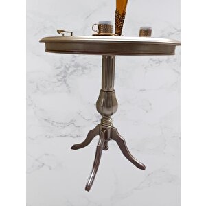 Fiskos Sehpa Eko 90503 Baba 4ayak 65 Cm Hareketli Mdf Tabla Parlak Gold El Yapım