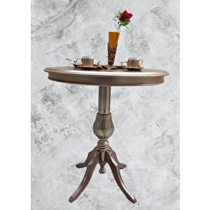 Fiskos Sehpa Eko 90503 Baba 4ayak 65 Cm Hareketli Mdf Tabla Parlak Gold El Yapım