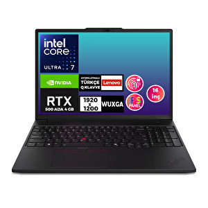 Mws Thinkpad P16s G3 Ultra 7 155h 32gb 1tb Ssd 4 Gb Rtx 500 16" Wuxga W11p 21kts39rtx 017