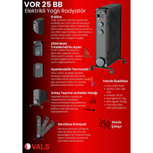 Yağlı Radyatör Siyah