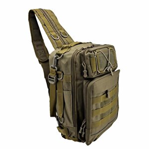 Taktikal Tk1005 Bodybag 20 Lt Taktic Çapraz Sırt Çantası Kahve