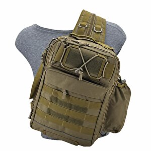Taktikal Tk1005 Bodybag 20 Lt Taktic Çapraz Sırt Çantası Kahve
