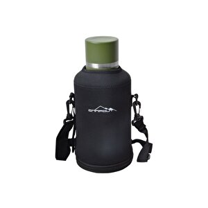 Campout Çift Katmanlı Termos Yeşil 2000ml