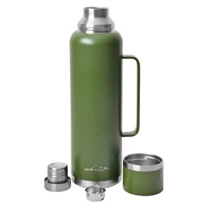 Campout Çift Katmanlı Termos Yeşil 1500ml