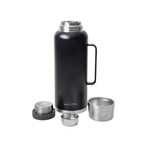 Campout Çift Katmanlı Termos Siyah 2600ml
