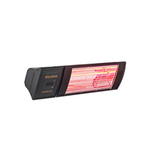 Supra Plus 2000w Uzaktan Kumandalı Suya Dayanıklı (ip55) Duvar Tipi Dış Mekan Elektrikli Infrared Isıtıcı Siyah