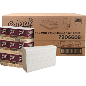 Professional Extra Z Katlı Havlu 21.5 X 24 Cm. 1 Koli (12 Paket) (7906606)