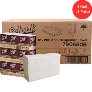 Professional Extra Z Katlı Havlu 21.5 X 24 Cm. 4 Koli (48 Paket) (7906606)