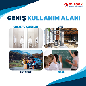 Mulpex Tek Kullanımlık Suda Çözünür Klozet Kapak Örtüsü - 2 X 10 Lu Paket | Hijyenik Ve Pratik Seyahat Aksesuarı