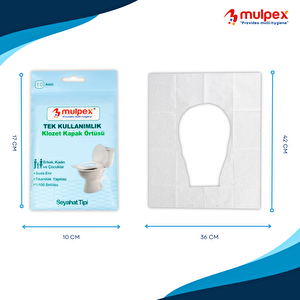 Tek Kullanımlık Suda Çözünür Klozet Kapak Örtüsü - 3 X 10 Lu Paket | Hijyenik Ve Pratik Seyahat Aksesuarı