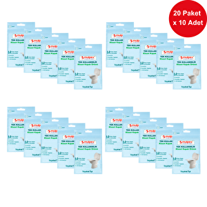 Tek Kullanımlık Suda Çözünür Klozet Kapak Örtüsü - 20 X 10 Lu Paket | Hijyenik Ve Pratik Seyahat Aksesuarı