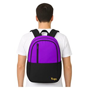 Yuga Dört Gözlü Sırt Çantası Mor