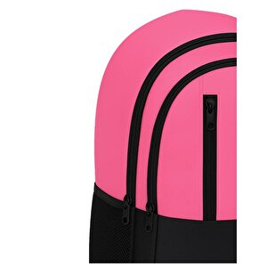 Dört Gözlü Sırt Çantası Neon Pembe