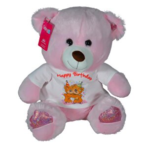 Toys Pelüş Oturan Ayı Pembe 0132